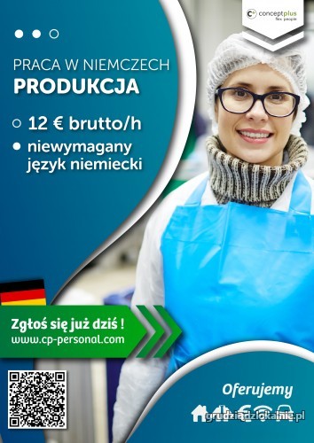 Pracownik produkcji (k/m) bez znajomości języka - do 12,50 € brutto/h!