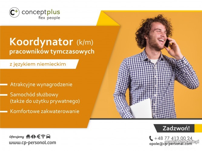 Koordynator (k/m) pracowników tymczasowych z j. niemieckim