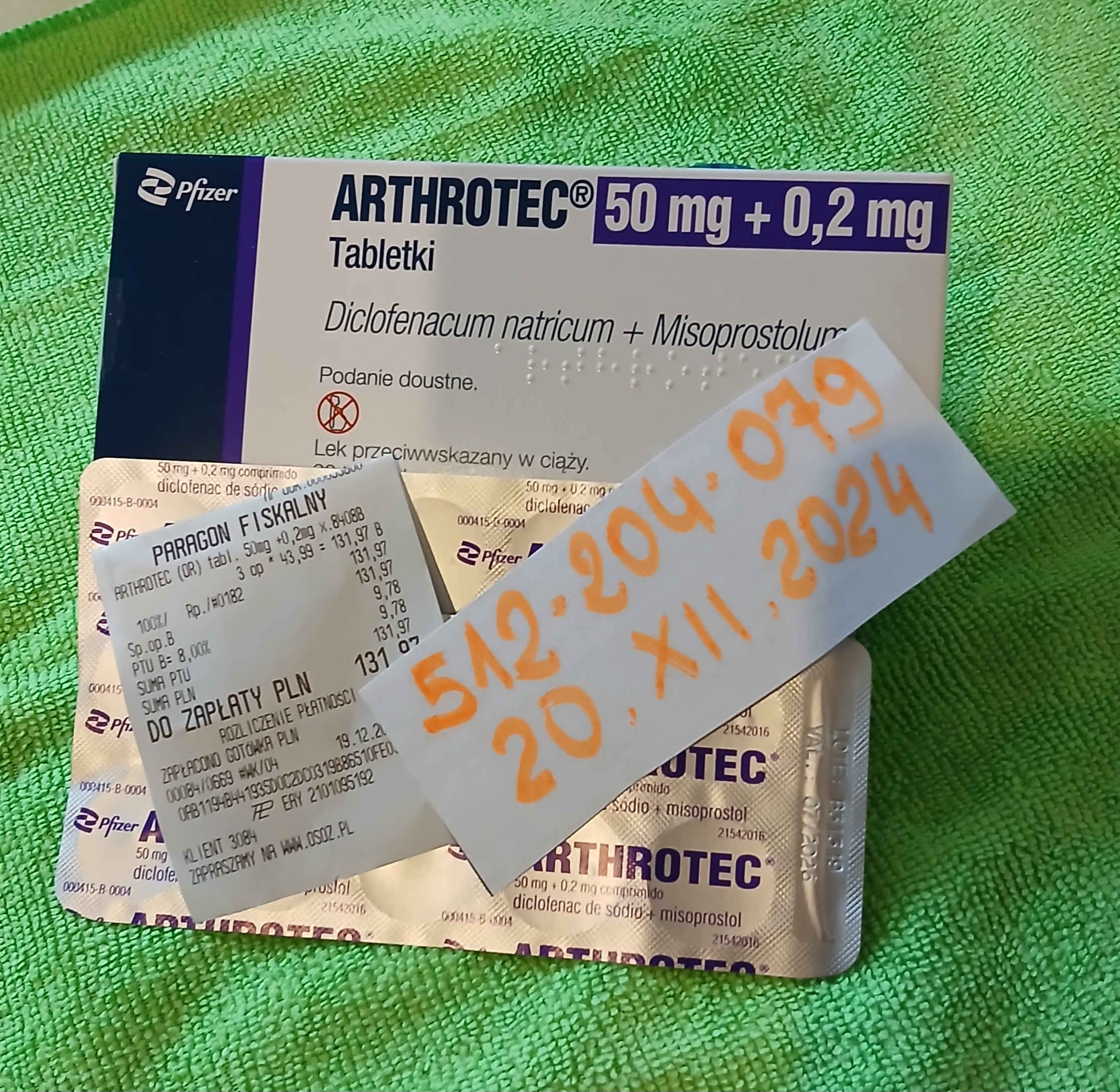 Arthrotec- domowa kuracja przywracanie cylku miesiaczkowego